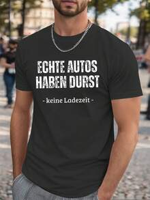 Funny  German Crinkle Plus Size Men's T-Shirt, PLUS SIZE - 白色 - 查看 8