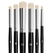 3/6 Pcs Professional Dry Brush Set, Wooden Handle Design, Suitable For Miniature Models, Acrylic, Watercolor And Oil Paints, Ideal For Advanced Desktop Model Makers. Back To School, Art Supplies. (Some Brushes May Have Printed Marks, Which Is An Unavoidable Part Of The Manufacturing Process And Does Not Affect The Use Of The Brushes) - Sets - View 14