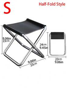 Silla de pesca plegable para exteriores con soporte de acero reforzado, asiento resistente al desgaste, taburete de camping minimalista para excursionistas, silla pequeña plegable compacta para disfrutar de la naturaleza, taburete plegable, mueble de cocina, decoración de jardín, tienda de playa, camping, patio, picnic, esencial - Silla de camping plegable - Ver 14