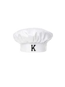 1pc White Chef Hat With Letter Print, Adjustable Kitchen Headwear For Cooking Baking Professional Unisex Breathable Cap Work Accessory - White - View 16