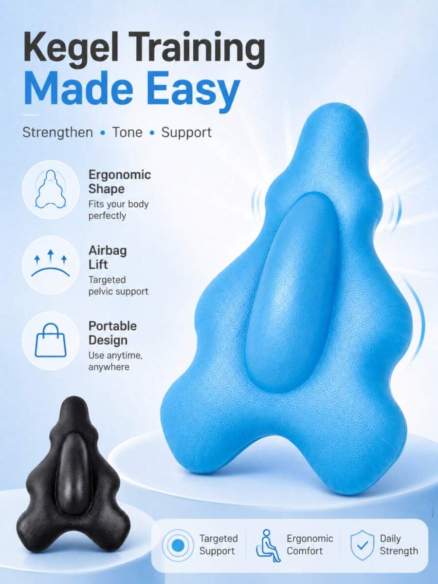 1pc Kegel Exerciser Pelvic Floor Muscle Trainer Unisex Massager Home Fitness Equipment - Multicolor - View 1