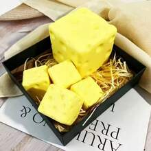 巨型起司塊壓力球 大號起司造型可擠壓可塑慢回彈紓壓玩具 ASMR 感官壓力釋放聖誕禮物 - 彩色 - 查看 7