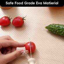 Washable Refrigerator Dividers - Waterproof And Oil-Repellent Refrigerator Mats For Freezers, Glass Shelves, Cabinets And Drawers - Essential Kitchen Storage Accessories - Extra Thick Diamond Pattern Drawer Liners - View 8