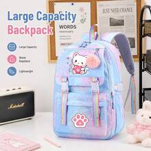 Cute Flower Pattern Backpack Large Capacity Fashion School Bag Travel Double Shoulder Bag,Back To School Supplies Essentials - Multicolor - View 1
