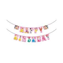 Princess Castle Print Birthday Banner Cake Toppers, Cupcake Picks Full Set Decoration, Hanging Flags, Insert Cards For Birthday Dessert Table, Wall Backdrop, Princess-Themed Birthday Party, Party Decoration, Photo Props - Multicolor - View 11