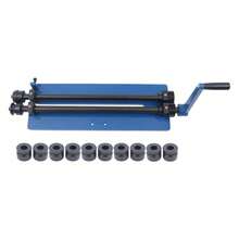 Rundbiegemaschine Sickenmaschine 460mm Manuell Bördelmaschine mit 6 Würfelsätze - Blau - Übersicht 8