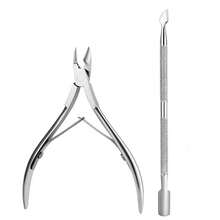 2pcs/Set Nail Cuticle Pusher/Cuticle Nipper, Dual-Head Stainless Steel Cuticle Cleaning Tool, Suitable For Removing Nail Polish Gel, Manicure And Pedicure Tools, Suitable For Fingernails And Toenails - Professional Durable Type - A - View 11