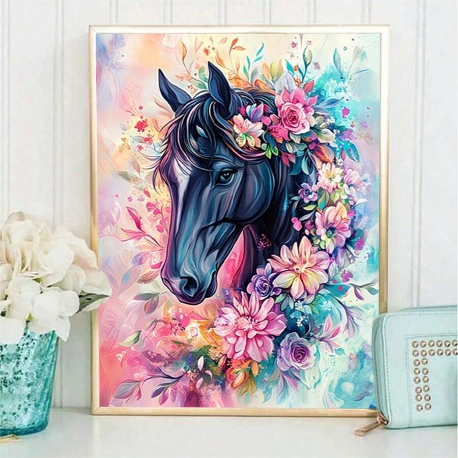 DIY 5D Diamond Painting Full Drill Set, DIY Diamond Sticker Decoration Craft Kit, Suitable For Home Decor And Wall Decoration, Unique Design Handmade Gift Set, Perfect Choice For Holiday Parties And Various Festive Occasions - Sets - View 1