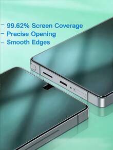 5片裝磨砂陶瓷防窺螢幕保護貼，相容 Galaxy S26 S25 S24 Ultra FE A57 A37 A56 A36 A17 A07 A16 A26 / 相容 15T Poco M6 M7 X7 Pro Note 14 13 Pro 4G 5G / 相容 iPhone 17 Pro Max 16 15 14 13 12 11 系列，抗指紋光滑塗層、無氣泡、抗眩光、防窺、易安裝，磨砂防窺膜 - 黑色 - 查看 7
