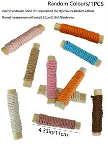 3pcs Hamster Rabbit Chew Toys, Rodent Teeth Grinding Sticks, Assorted Colors, 11cm/4.3in Length - 查看 9