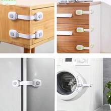 MIBORIL 2/4pcs Multi-Color Plastic Protective Drawer Locks, Anti-Pinch Multi-Function Safety Buckles, Anti-Opening Refrigerator Cabinet Door Locks - Buckle - View 4