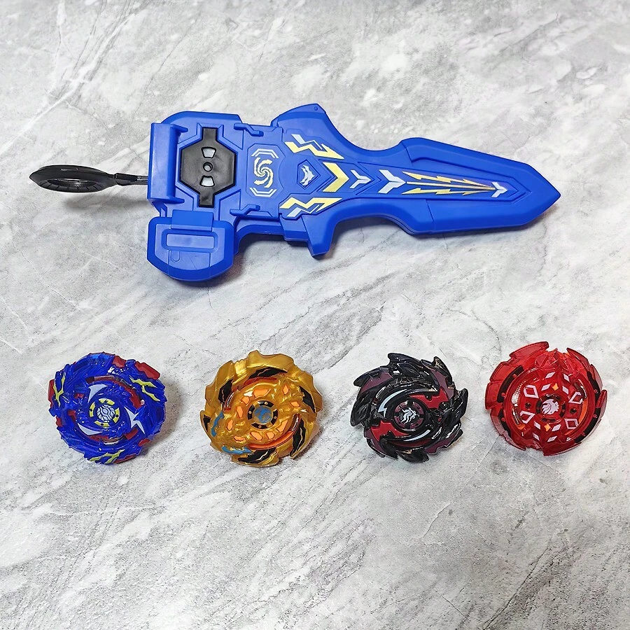 Spinning Top Toy Set - Includes 2 Spinning Tops, 1 Toy Launcher, Interactive Competition Game For Boys, Suitable For Boys Aged 3 And Above, Birthday Gift