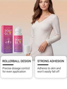 Anti-Slip Clothing Glue, Suitable For Clothes And Dresses - Invisible Anti-Exposure Liquid Adhesive, Natural Fit Without Shifting, Skin-Friendly, Instant Fix For Necklines, Strapless Dresses, Cuffs And Hems, Fashion Tape Alternative, Essential Styling Secret (Randomly Sent New And Old Versions Depending On Production Batch) - Anti-slip Glue for Clothes - View 6