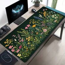 Hand-Drawn Wildflower And Plant Illustrations. Extra Large Durable Mouse Pad / Gaming Mouse Pad / Office Mouse Pad / Laptop Keyboard Pad / Desk Pad - Precision Stitched Edges, Non-Slip Rubber Base, Multiple Sizes Available. - Mouse Pad - View 11