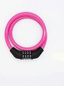 Gembok Kombinasi Baja dengan Fungsi Reset, Cocok untuk Anti Pencurian Sepeda, Struktur Kawat Baja/PVC, Desain Kata Sandi 4 Digit, Cocok untuk Sepeda Gunung, Sepeda Balap, Sepeda Listrik, dan Sepeda Motor | Gembok Sepeda Kawat Baja - MultiWarna - View 17