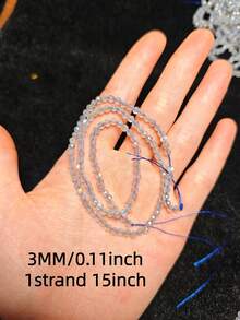 5A3M Natural Labradorite/Moonstone Faceted Sparkling Beads Spacer Beads For Bracelet And Necklace DIY Jewelry Making Accessories - 3mm[1strand 15inch] - View 12
