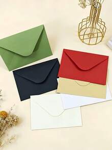 10pcs/20pcs/40pcs Minimalist B6 White Western Style Blank Envelopes With Adhesive, Suitable For Greeting Cards, Card Storage, Letters, Invitations And Other Occasions - Rectangle - View 3