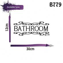 Stiker Dinding/Stiker Dekorasi Rumah untuk Kamar Mandi, Tanda Kamar Mandi, Pintu, Aksesoris, Stiker Dinding, WC, Toilet - kamar mandi - View 8