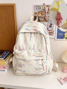 6pcs/1pc Minimalist Casual Mini Backpack, Soft And Lightweight Fabric, Solid Color Simple Design, Suitable For All Seasons, Ideal For Teenage Girls, Students, Working Women, Mothers, Travel, Commute, School, Outdoor, Portable Storage Small Backpack - Multiple Styles - View 12