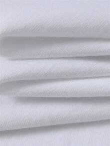 Men Minimalist Pattern T-Shirt Clean Style Casual Top - 白色 - 查看 6
