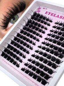 144pcs Spikes Manga Lash Clusters Manga Eyelash Clusters Anime Cluster Eyelash Extensions Clusters Lashes Natural Look Eyelashes Fairy Lash Clusters Manga Individual Lashes For Beginners,Extensions False Lashes DIY At Home - C - View 10