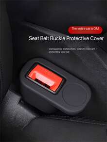 1pc Universal Car Seat Belt Socket Protector, Seat Belt Fastener, Silicone Plug Sleeve Fixer, Easy 1-Second Installation, Suitable For Sedan, SUV, Truck Locking Device, Universal Design Breaks Model Limitations, Uses Adaptive Slot Technology, Perfectly Compatible With Most Cars/Trucks - Multicolor - View 2