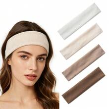 4pcs Bohemian Style Striped Ribbed Fashion Narrow Headbands For Yoga, Workout, Daily Wear - Multicolor - View 9