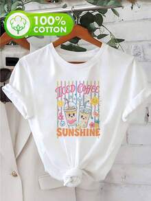 Women T-Shirts - 白色 - 查看 2