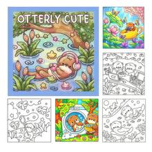 1 Cute Otter Coloring Book, Featuring Adorable Otter-Themed Illustrations Designed To Help You Relax And Enjoy Hours Of Creative Fun, Perfect For Animal Lovers, Fans Of Cozy Coloring Games, And Anyone Who Loves Cute Style Illustrations. An Ideal Coloring Gift Choice For Christmas, Halloween, Valentine's Day, Gatherings, Parties, Back To School, Birthdays, And Parent-Child Interaction. - Cute Otter Coloring Book - View 11