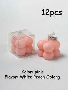 1pc Bubble Candle, Beautiful Baokisi Bubble Candle - Decorative 5.2oz Scented Aromatherapy Candle, Fragrant, Cute Nordic Pastry Style, Large Decorative Shaped Candle For Home Decor And Gifts, Magic Cube Candle - Small - View 12