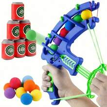 6pcs Sticky Ball Archery Dart Board Set, Sticky Ball Target Shooting Suction Cup Ball, Ideal Birthday Gift - Multicolor - View 11