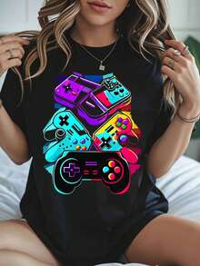 Women T-Shirts - Black - View 1