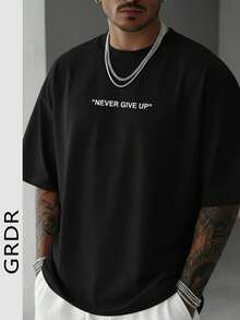 ChristmasGRDR Men's Fashionable Loose-Fit Short-Sleeve Patterned-Shirt |   Exquisite Design |   Summer Essential Hot Item - 黑色 - 查看 1