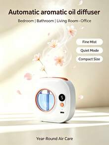 Smart Aroma Diffuser Set, Wall Mount Aroma Diffuser With 5 Working Modes, Type-C Rechargeable Fragrance Machine, Quiet Timer Aromatherapy Air Freshener For Home, Bedroom, Bathroom, Office, Hotel, Compact Portable Design - Square - View 10