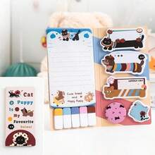 440pcs Cute Cartoon Shaped Sticky Notes Set, Adorable Self-Adhesive Memo Pad Stickers, Writing Reminder Notes, Back To School & Office Supplies, Small Gift School Supplies - one-size - View 8