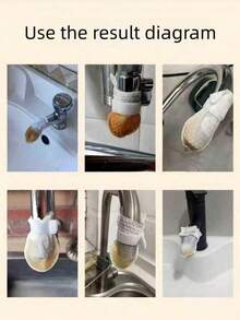 20/10pcs Faucet Filter Bags, Anti-Splash Filtration For Tap Water, Well Water, Cement, Sand, Rust, Scale, Impurities, Thickened Universal Filter Bags, Suitable For Kitchen, Bathroom, Toilet, Sturdy Material, Universal Faucet Filter Bags, Can Filter Out Sediments, Rust, Scale, Impurities In Water. Suitable For Tap Water, Well Water, Spring Water And Other Water Sources. Faucet Filter Bags Can Effectively Filter Out Rust And Impurities, Rotatable Home Anti-Splash Filter Bags, Faucet Filter Bags, Water Filter, Anti-Splash Device, Water Purification Bag, Filter, Cleaning Tool - A - View 9