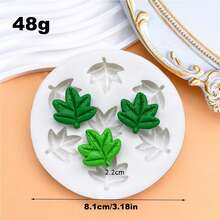 1/4Pcs Maple Leaf Silicone Fondant Mold Set, Nonstick Gummy & Chocolate Molds, Easy-Release Craft Tool For Cake Decorating, Polymer Clay, Candy Making & DIY Crafts (Reusable) - Beige - View 11