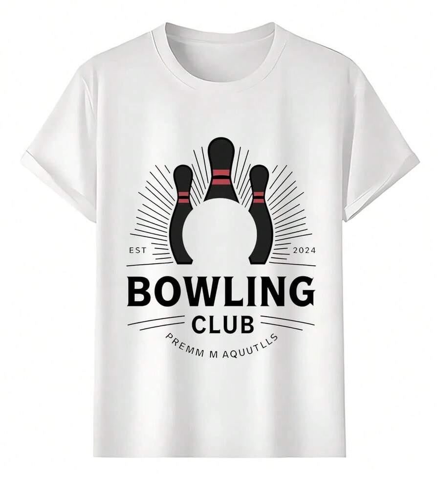 Bowling Club T-Shirts Founded In 2024 - White - View 1
