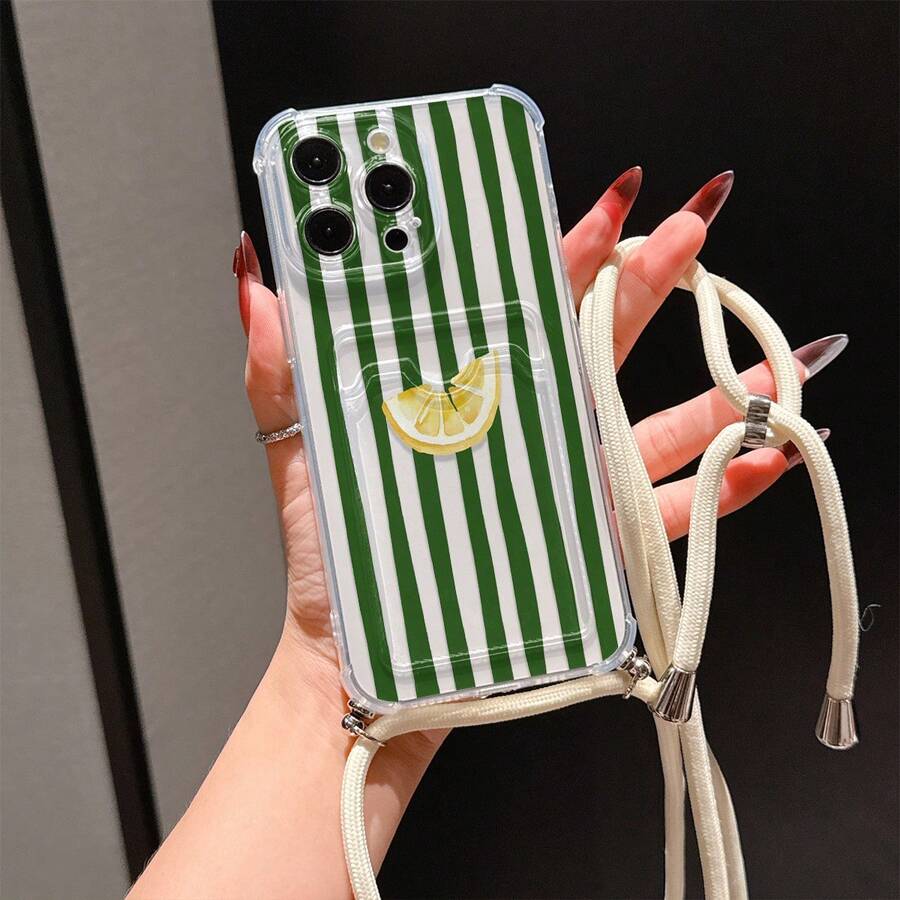 Transparent Card Slot Phone Case, Compatible With IPhone, Galaxy, Honor, Tecnoo And More, Transparent Wallet-Style Silicone Back Cover, Shockproof, Waterproof, Anti-Drop, Scratch-Resistant - Multicolor - View 1