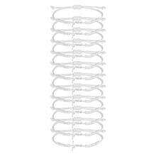 1/12/36pcs Wax Cord Braided Stainless Steel Cross Jesus Adjustable Bracelet Set, Suitable For Family, Friends, Couples As Gifts And Daily Wear - Jesus Woven Bracelet - View 8
