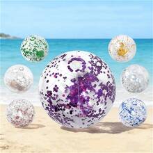 40CM Luminous Transparent PVC Water Toy Ball For Kids, Colorful, For Beach, Pool, Outdoor, Inflatable Water Ball - LPQ40-color - View 2