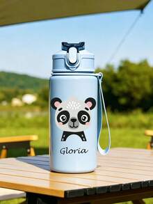 Bình nước 500ml in tên họ và chữ cái đầu cá nhân hóa, bình uống nhựa in logo tùy chỉnh cho trường học, thể thao, quà tặng sinh nhật và tốt nghiệp - Nhiều màu - Xem 8