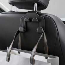 1 pièce Crochet de rangement multifonction pour dossier de siège de voiture avec structure à 4 crochets, organisateur créatif gain de place, accessoire de montage stable pour tenir les téléphones, sacs et petits articles divers sur le dossier du siège du véhicule, fourniture pratique de rangement intérieur pour la conduite quotidienne - Multicolore - Voir 5