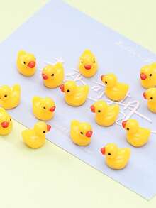 200PCS 3D Little Yellow Duck & Crocodile Shoe Charms, DIY Accessories, Suitable For Garden Shoes, Clogs, Sandals, Slippers, Perfect Birthday Gift, Christmas Party Gift, Fresh And Fun To Add Joy To Shoes - Multicolor - View 4