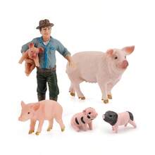 Realistic Farm Livestock Cattle Sheep Poultry Model Statue Desktop Decor Ornament - Multicolor - View 15