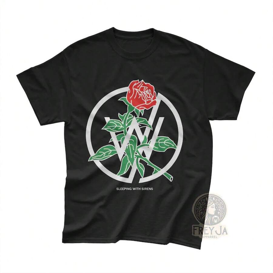 Sleeping With Sirens T-Shirt - Unisex Music Band Merch - Rock Style Apparel Gift - 白色 - 查看 1
