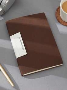 Vintage A5 PU Leather Diary Notebook With Pen Holder - Notebook, Notebook With Pen Holder, Home, School, Office Assistant, Learning Supplies, Back To School Essential School Supplies - A5 lined - View 6