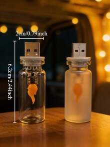 3/2/1 USB 玻璃蠟燭氛圍燈 | 室內裝飾燈，適合晚餐、聖誕節、萬聖節 | 舒適氛圍 LED 燈，模擬蠟燭芯設計，動態火焰效果，非常適合派對和新年禮物 - A - 查看 10