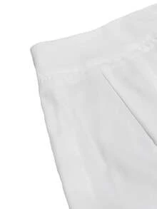 Gothic Style Lace Patchwork Ruffle Hem Solid Color Pirate Skirt White Spring - White - View 7