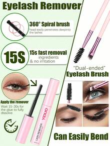 YIDUO 3 Boxes 1686pcs Mixed Cluster Eyelash Extension Set, Fine Large Curl And Lower Lash Volumizing Soft Faux Mink Single Lash, Includes 2x Adhesive, Sealer And Remover, Suitable For Beginner Women Daily Makeup Gift - Multicolor - View 9